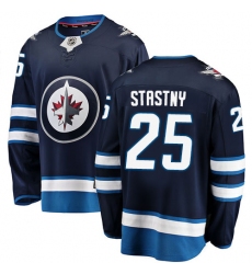 Youth Winnipeg Jets #25 Paul Stastny Fanatics Branded Navy Blue Home Breakaway NHL Jersey
