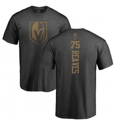 NHL Adidas Vegas Golden Knights #75 Ryan Reaves Charcoal One Color Backer T-Shirt
