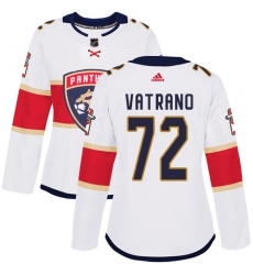 Women's Adidas Florida Panthers #72 Frank Vatrano Authentic White Away NHL Jersey