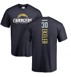 NFL Nike Los Angeles Chargers #30 Austin Ekeler Navy Blue Backer T-Shirt