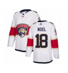 Men's Florida Panthers #18 Serron Noel Authentic White Away Hockey Jersey