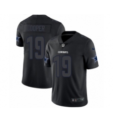 Men's Nike Dallas Cowboys #19 Amari Cooper Limited Black Rush Impact NFL Jersey