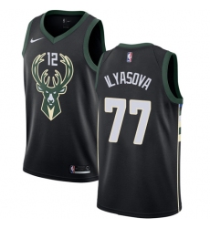 Youth Nike Milwaukee Bucks #77 Ersan Ilyasova Swingman Black NBA Jersey - Statement Edition