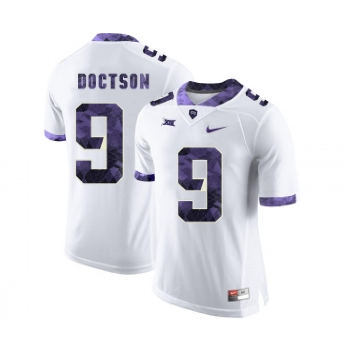 TCU Horned Frogs 9 Josh Doctson White Print College Football Limited Jersey