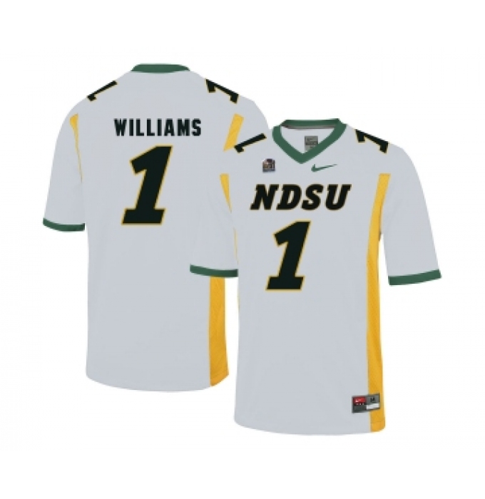 North Dakota State Bison 1 Marcus Williams White College Football Jersey