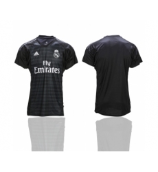 2018-19 Real Madrid Black Goalkeeper Thailand Soccer Jersey