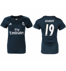 2018-19 Real Madrid 19 ACHRAF Away Women Soccer Jersey