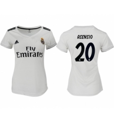 2018-19 Real Madrid 20 ASENSIO Home Women Soccer Jersey
