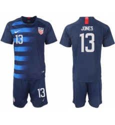 2018-19 USA 13 JONES Away Soccer Jersey