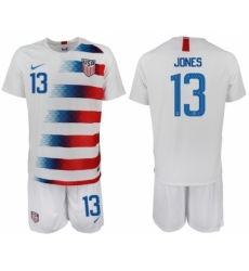 2018-19 USA 13 JONES Home Soccer Jersey