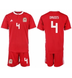 2018-19 Welsh 4 DAVIES Home Soccer Jersey