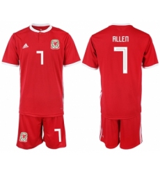 2018-19 Welsh 7 ALLEN Home Soccer Jersey