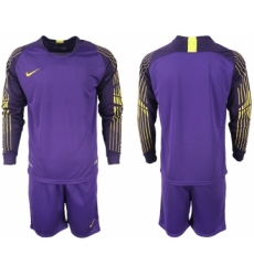 2018-19 USA Purple Goalkeeper Long Sleeve Soccer Jersey