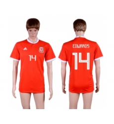 2018-19 Wales 14 EDWARDS Home Thailand Soccer Jersey