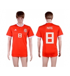 2018-19 Wales 8 KING Home Thailand Soccer Jersey