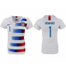 2018-19 USA 1 HOWARD Home Women Soccer Jersey