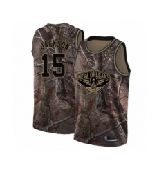 Youth New Orleans Pelicans #15 Frank Jackson Swingman Camo Realtree Collection Basketball Jersey