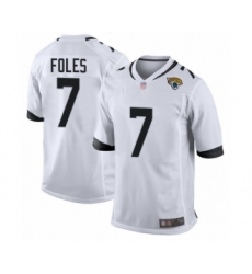 Men's Jacksonville Jaguars #7 Nick Foles Game White Football Jersey