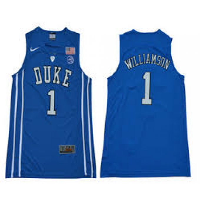 Duke Blue Devils #1 Zion Williamson Royal Blue Basketball Elite Stitched NCAA Jersey