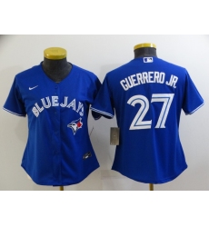 Women's Nike Toronto Blue Jays #27 Vladimir Guerrero Jr. Replica Blue Alternate Baseball Jersey