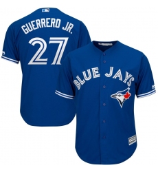 Youth Toronto Blue Jays Vladimir Guerrero Jr. Majestic Royal Alternate Official Cool Base Player Jersey