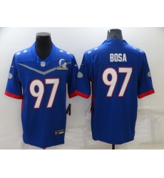 Men's San Francisco 49ers #97 Nick Bosa Nike Royal 2022 NFC Pro Bowl Limited Player Jersey