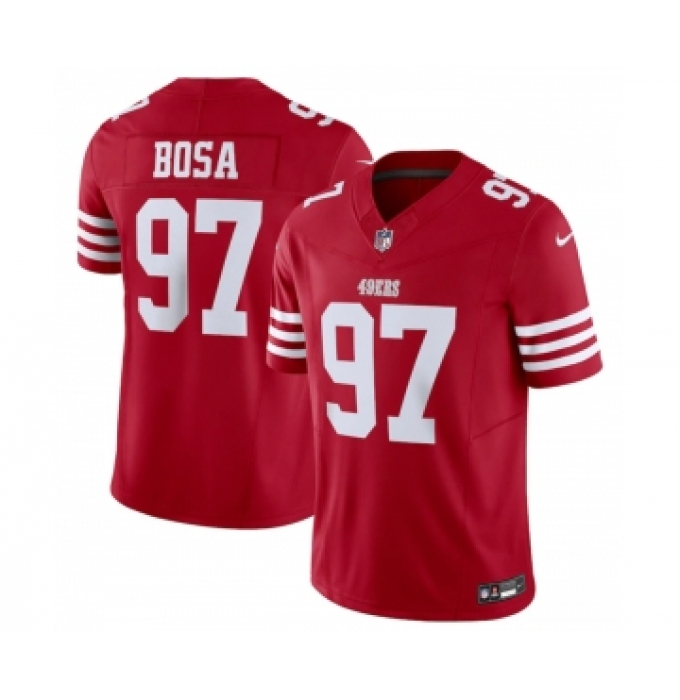 Men's San Francisco 49ers #97 Nick Bosa Red 2023 F.U.S.E. Vapor Untouchable Limited Stitched Football Jersey