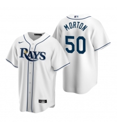 Men's Nike Tampa Bay Rays #50 Charlie Morton White Home Stitched Baseball Jersey