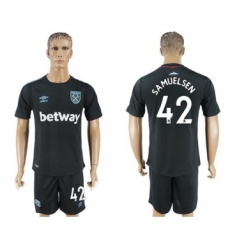West Ham United #42 Samuelsen Away Soccer Club Jersey
