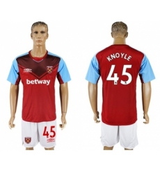 West Ham United #45 Knoyle Home Soccer Club Jersey
