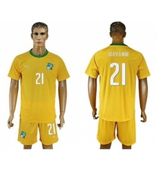 Cote d'lvoire #21 Giovanni Home Soccer Country Jersey