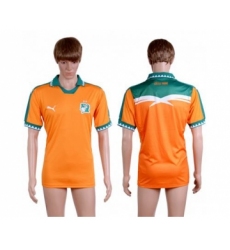 Cote d'lvoire Blank Home Soccer Country Jersey