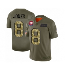 Men's New York Giants #8 Daniel Jones 2019 Olive Camo Salute to Service Limited Jersey Men's New York Giants #8 Daniel Jones 2019 Olive Camo Salute to Service Limited Jersey