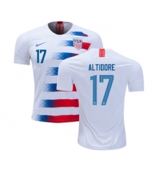 USA #17 Altidore Home Kid Soccer Country Jersey