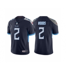 Men's Tennessee Titans #2 Robert Woods Navy Vapor Untouchable Stitched Jersey
