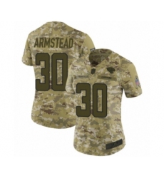 Women's Jacksonville Jaguars #30 Ryquell Armstead Limited Camo 2018 Salute to Service Football Jersey