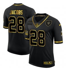 Men's Oakland Raiders #28 Josh Jacobs Olive Gold Nike 2020 Salute To Service Limited Jersey Men's Oakland Raiders #28 Josh Jacobs Olive Gold Nike 2020 Salute To Service Limited Jersey