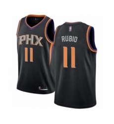Youth Phoenix Suns #11 Ricky Rubio Swingman Black Basketball Jersey Statement Edition