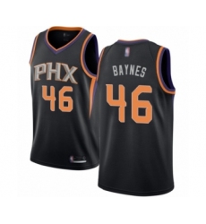 Men's Phoenix Suns #46 Aron Baynes Authentic Black Basketball Jersey Statement Edition