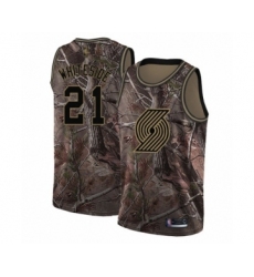 Men's Portland Trail Blazers #21 Hassan Whiteside Swingman Camo Realtree Collection Basketball Jersey