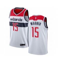 Men's Washington Wizards #15 Moritz Wagner Authentic White Basketball Jersey - Association Edition