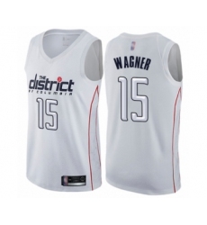 Men's Washington Wizards #15 Moritz Wagner Authentic White Basketball Jersey - City Edition