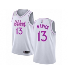 Youth Minnesota Timberwolves #13 Shabazz Napier White Swingman Jersey - Earned Edition