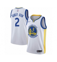 Youth Golden State Warriors #2 Willie Cauley-Stein Swingman White Basketball Jersey - Association Edition