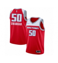 Youth Sacramento Kings #50 Caleb Swanigan Swingman Red Basketball Jersey - 2019-20 City Edition