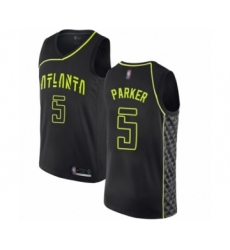 Youth Atlanta Hawks #5 Jabari Parker Swingman Black Basketball Jersey - City Edition