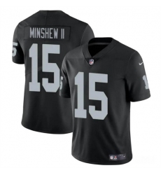 Men's Las Vegas Raiders #15 Gardner Minshew II Black Vapor Football Stitched Jersey