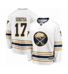 Men's Buffalo Sabres #17 Vladimir Sobotka Fanatics Branded White 50th Season Breakaway Hockey Jersey