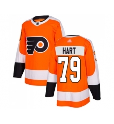 Youth Philadelphia Flyers #79 Carter Hart Authentic Orange Home Hockey Jersey