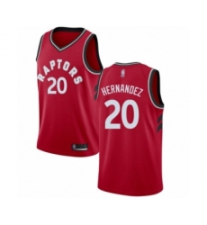 Youth Toronto Raptors #20 Dewan Hernandez Swingman Red Basketball Jersey - Icon Edition